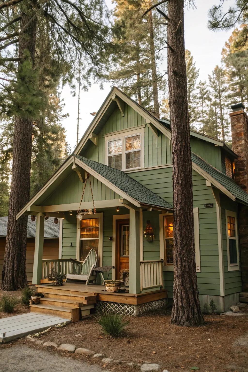 Sage green brings tranquility and harmony to your home.