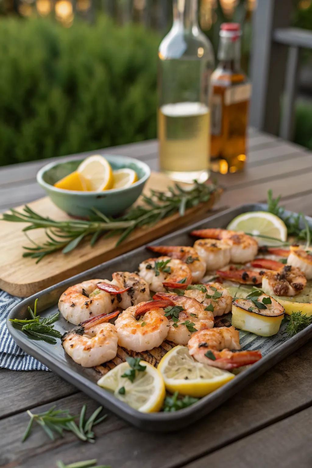 Seafood on the grill brings sophisticated flavors to your outdoor dining.