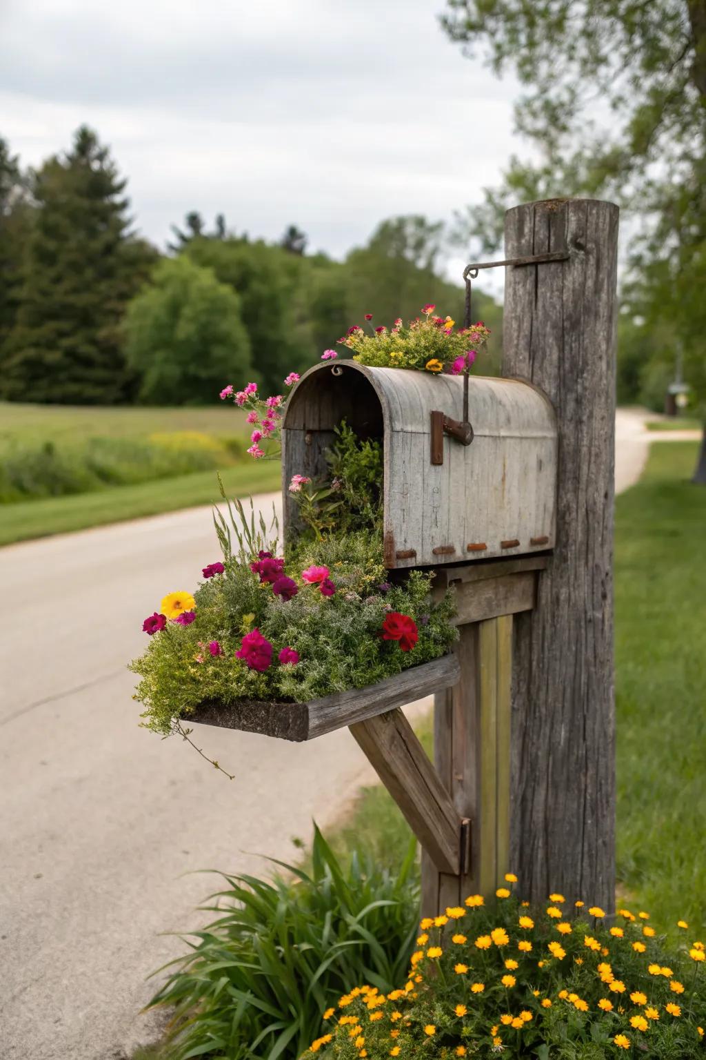 A living garden mailbox that brings nature right to your doorstep