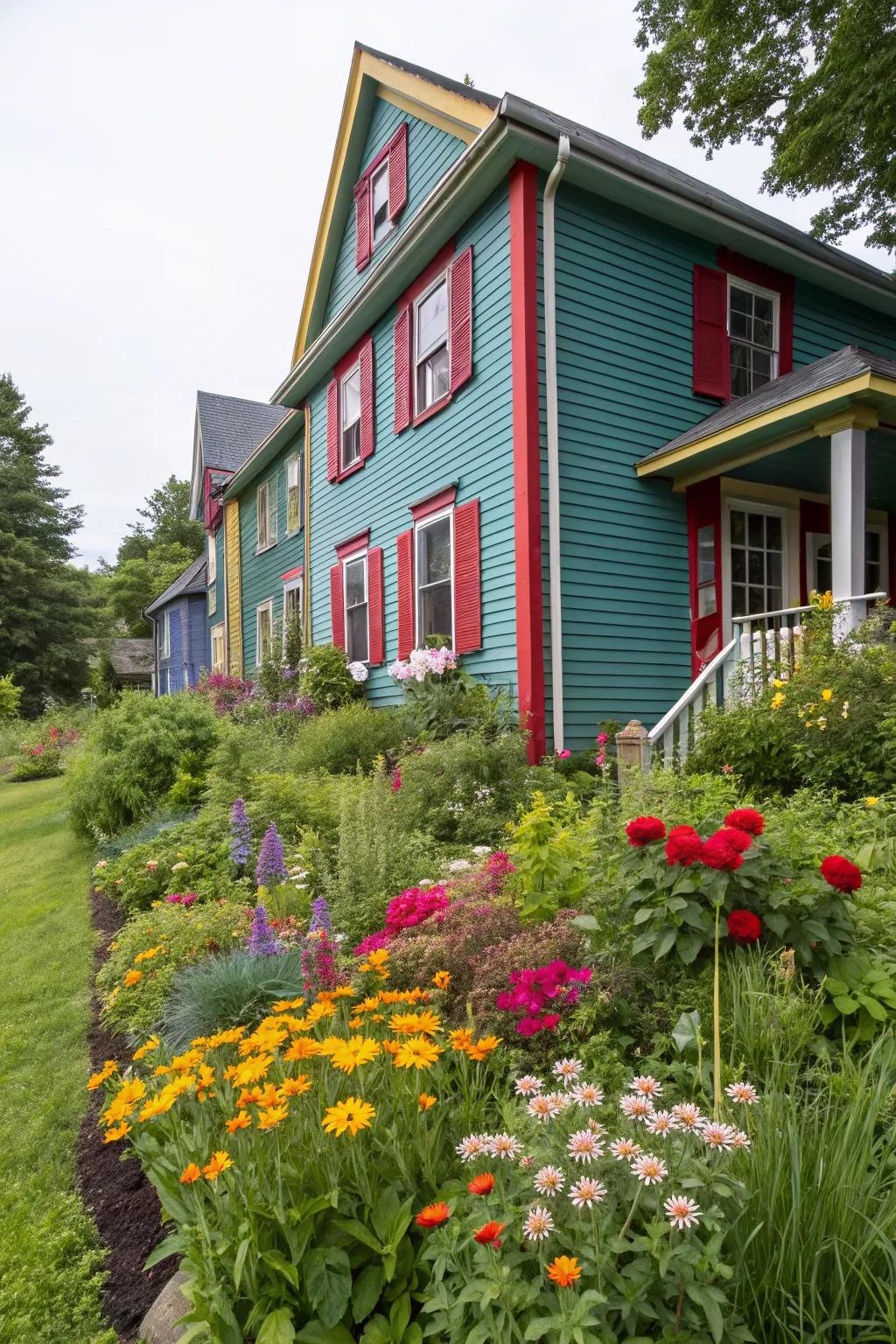 Bold colors make your home stand out with personality.