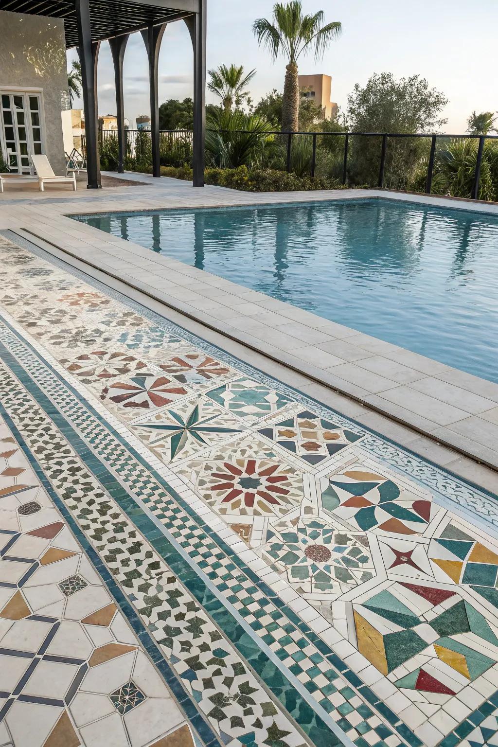 Add a modern twist with eye-catching geometric patterns.