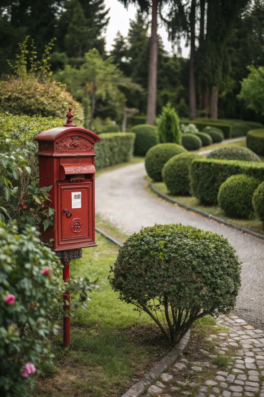 Shrubs and bushes add structure and height to your mailbox garden.