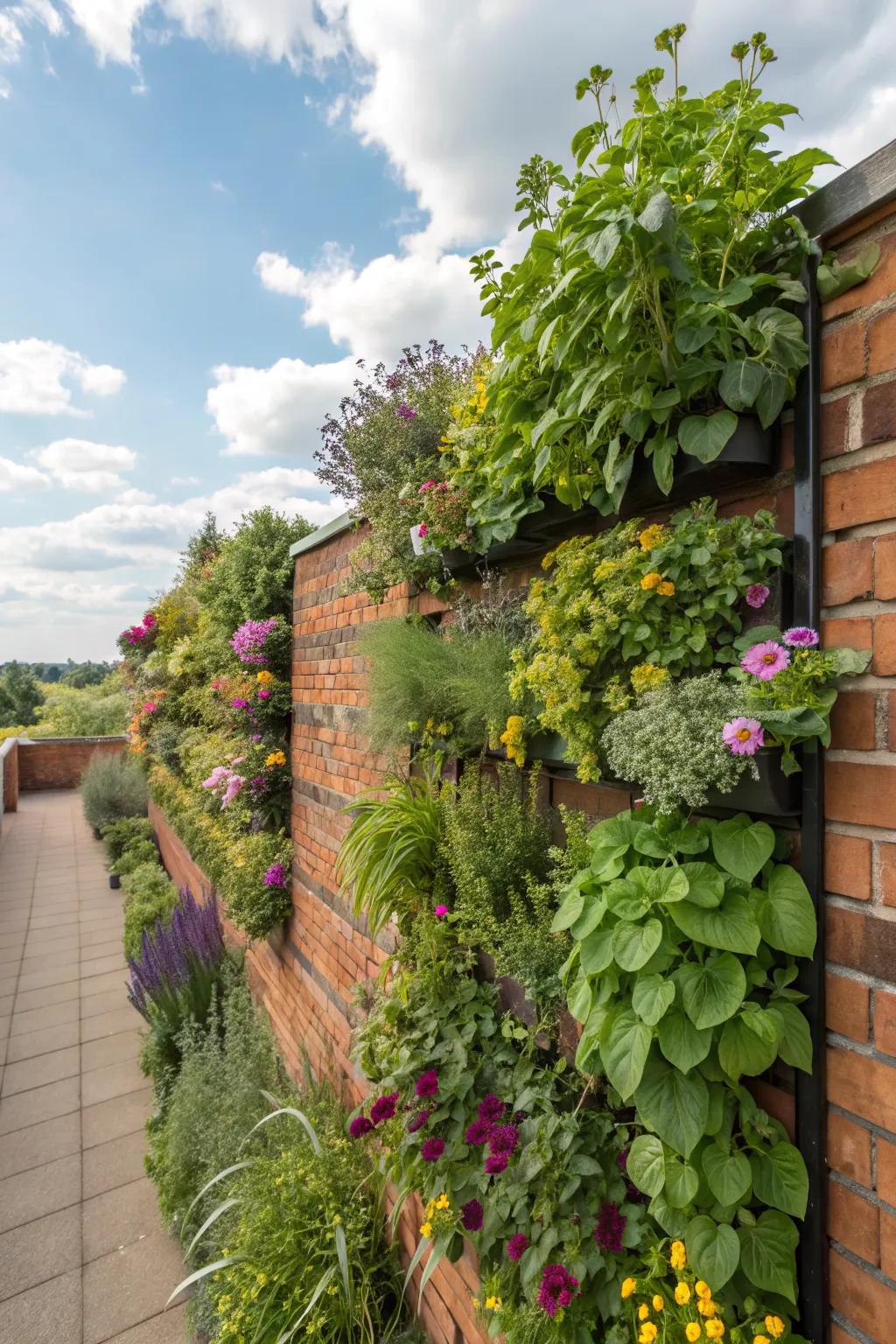 Vertical gardens bring life and vibrancy to your outdoor walls.