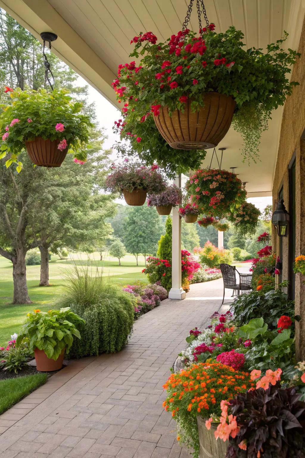 Natural elements breathe life into your patio, creating a vibrant atmosphere.
