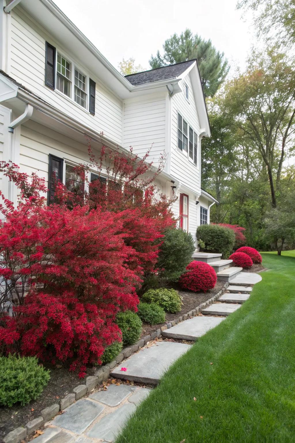 Japanese Barberry adds vibrant color and requires minimal care.