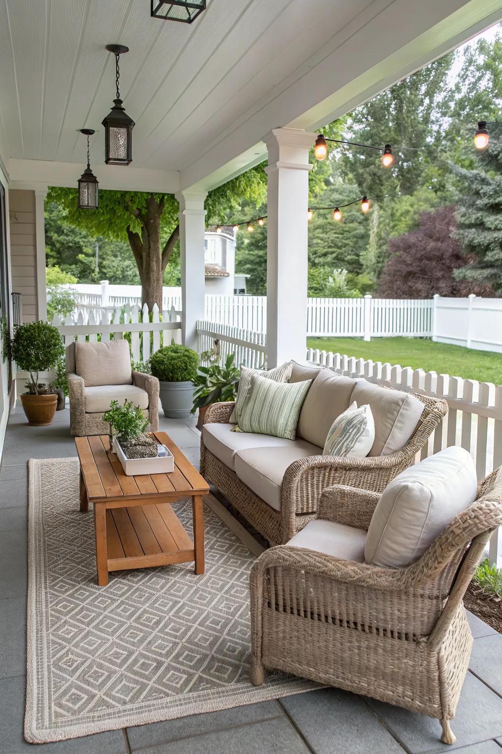 Achieve tranquility with a neutral color scheme.