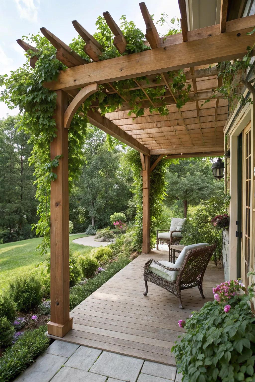 Merge modern structures with the beauty of nature.