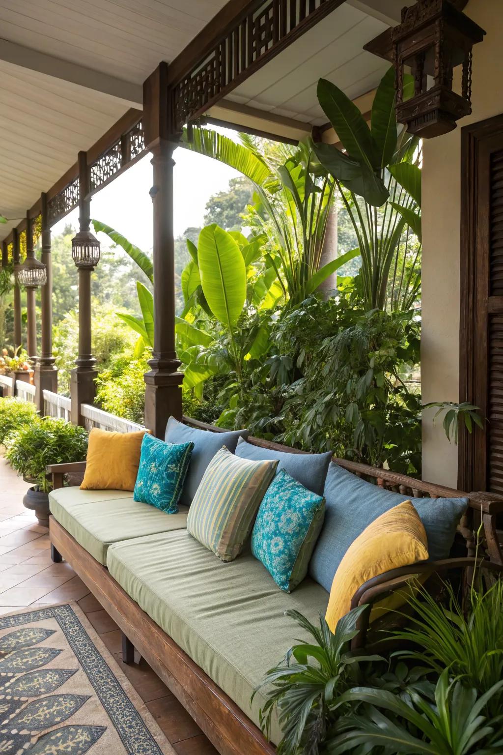 A cozy seating nook that invites relaxation.