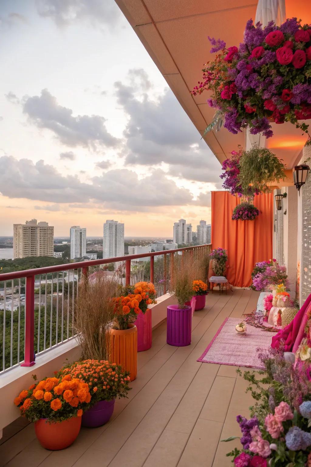 A vibrant color palette brings energy and warmth to any space.