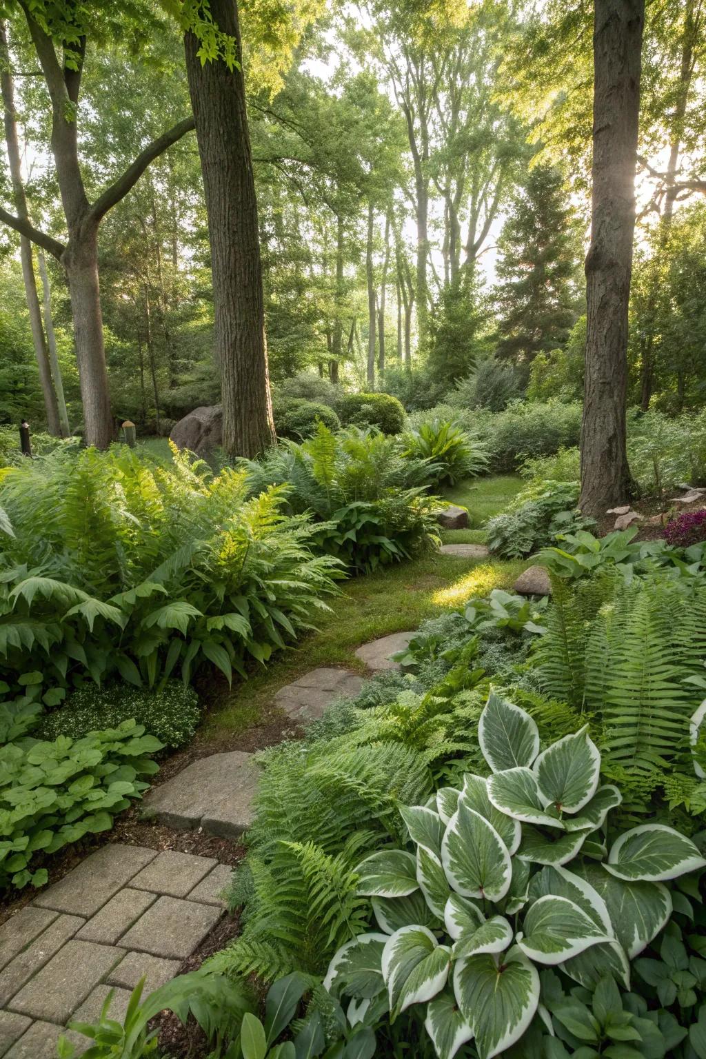 Shade-loving plants can turn any corner into a green oasis.
