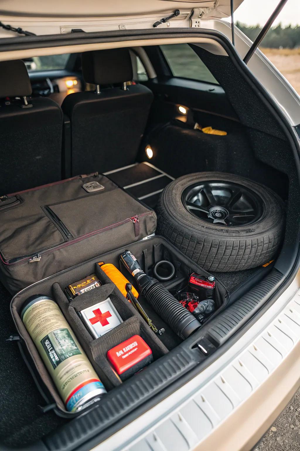 Hidden spaces for essential items.