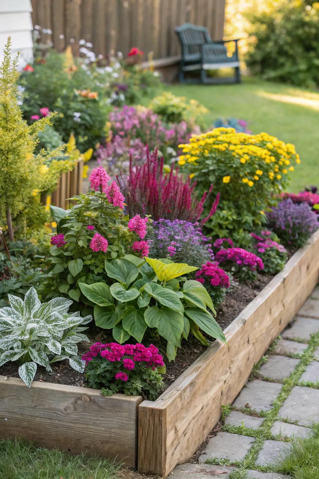 Combine real and faux for a vibrant garden all year.