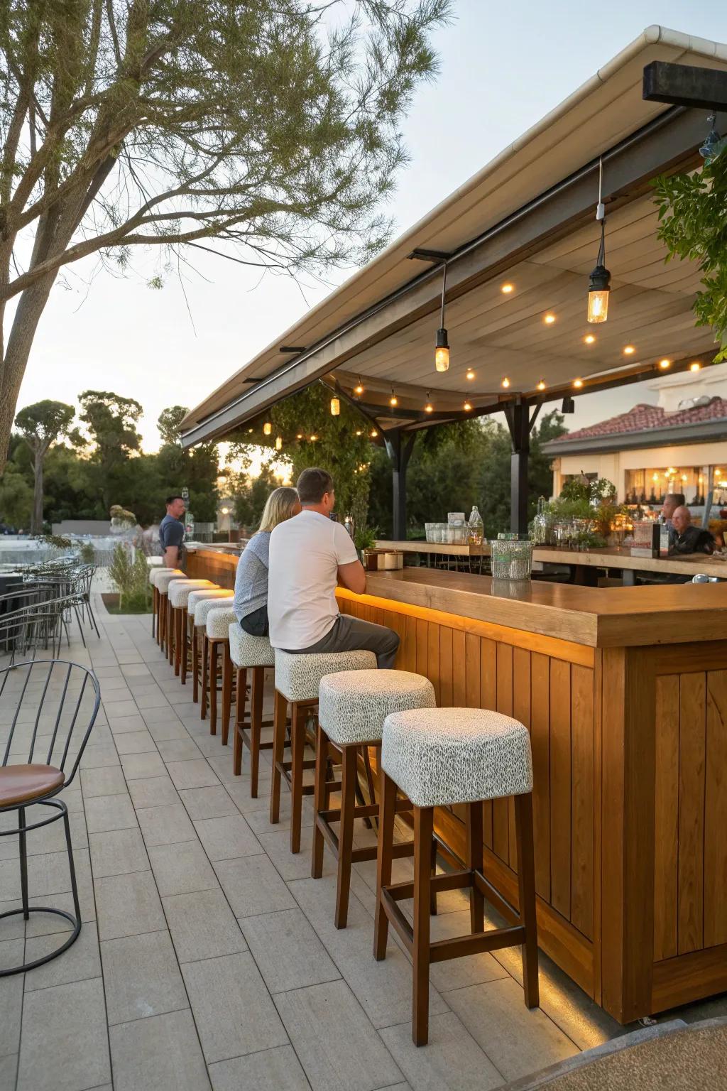 Comfortable seating invites guests to stay longer.