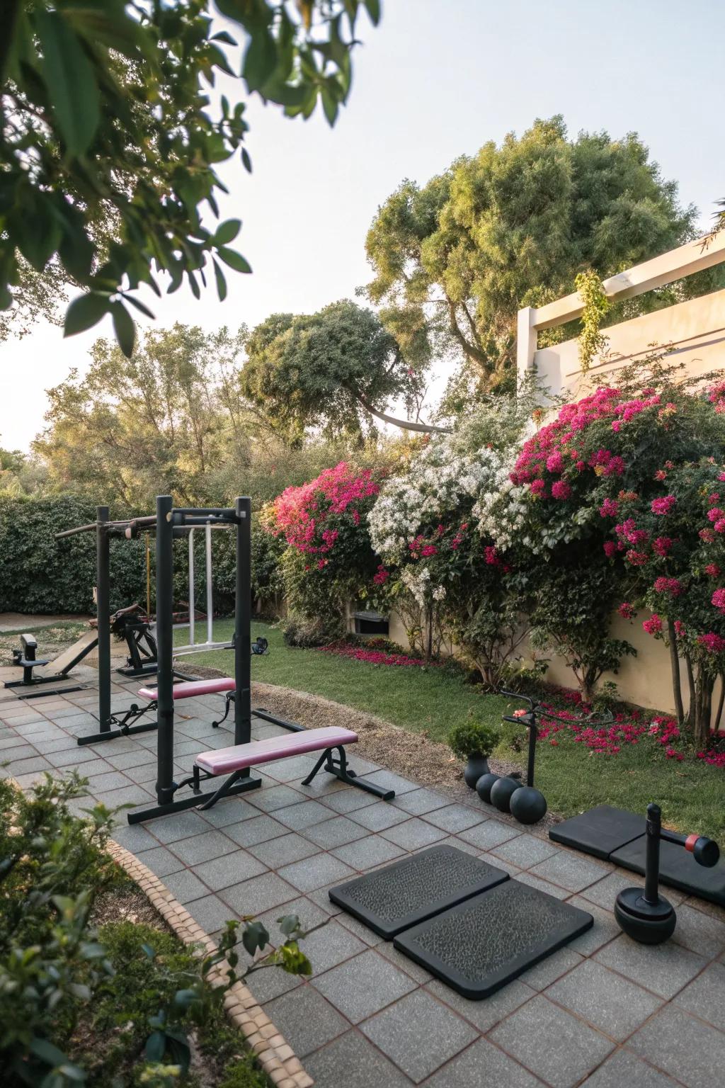 Embrace nature with a gym that seamlessly integrates into your garden.