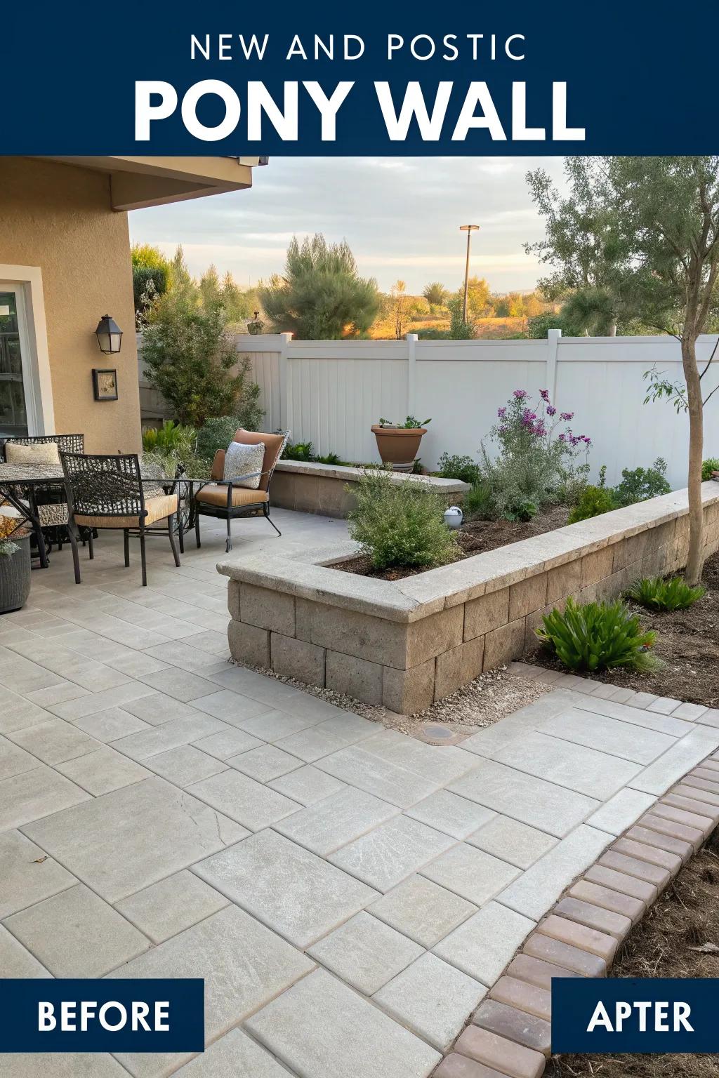 See the stunning transformation a pony wall can bring.