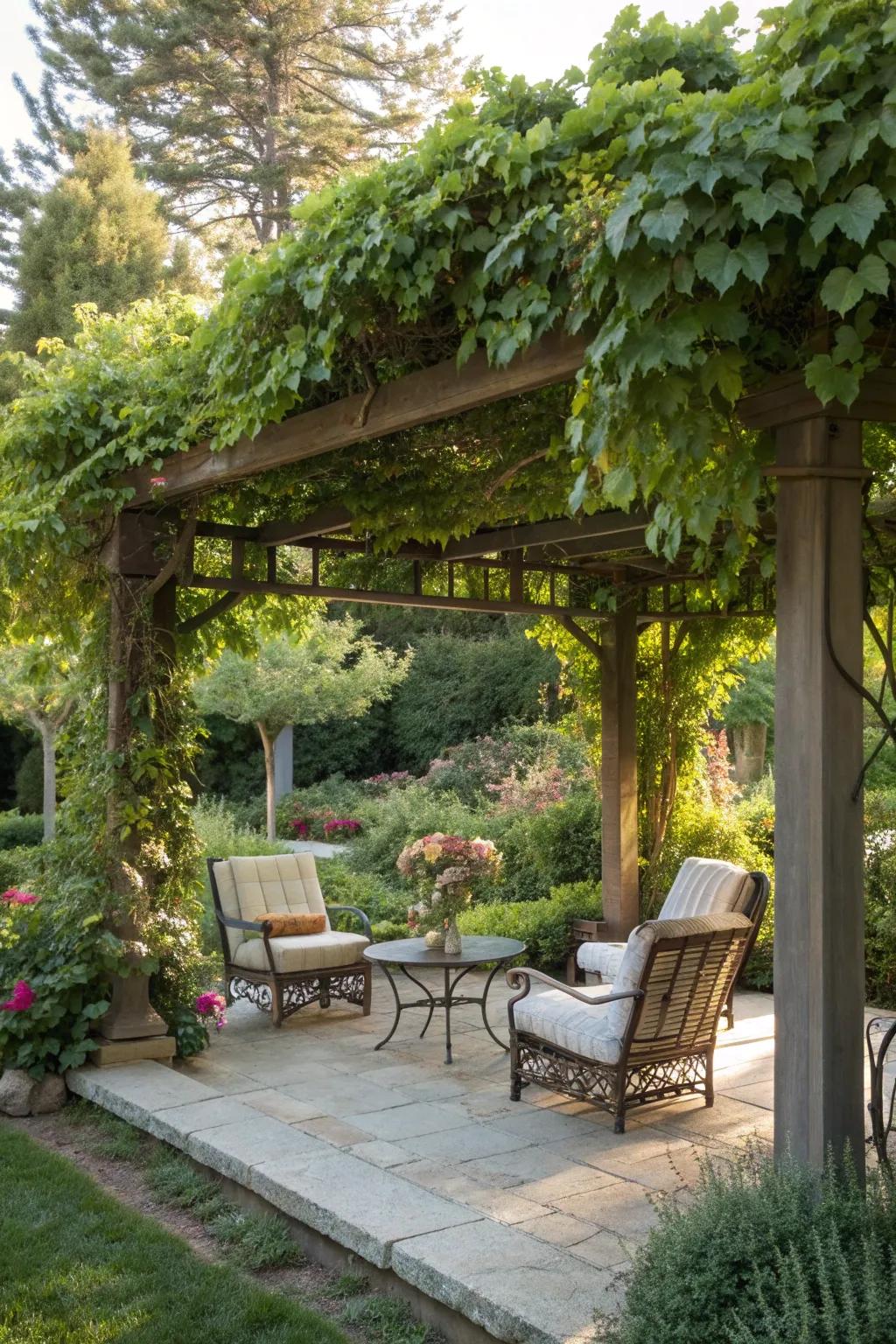 A pergola offering shade and style to your outdoor space.
