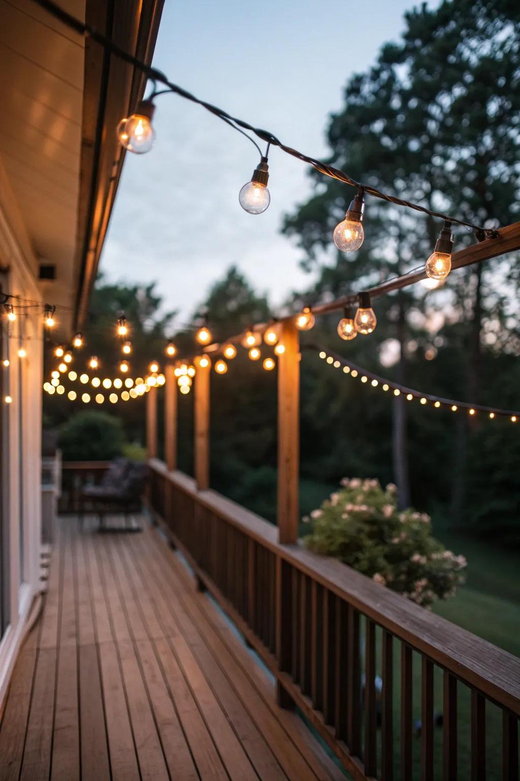 String lights can transform any deck into a magical evening retreat.
