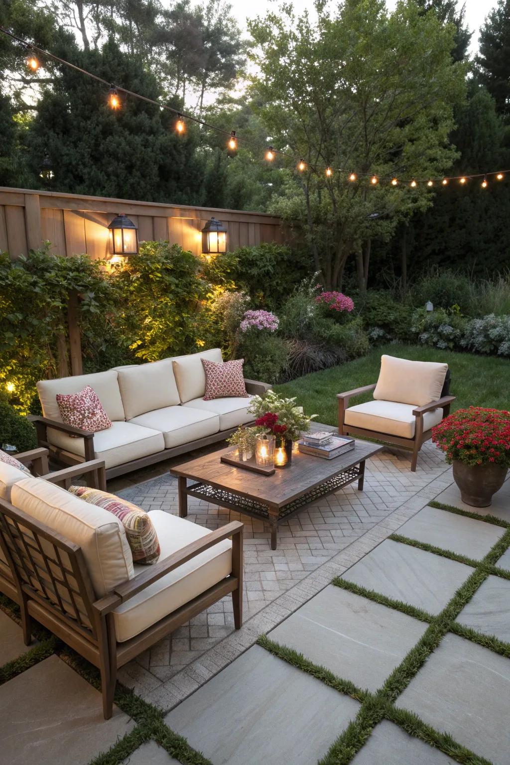 A cozy lounge area perfect for relaxation and chats.