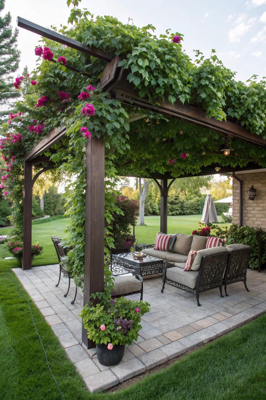 A pergola offers shade and style in your Phoenix backyard.