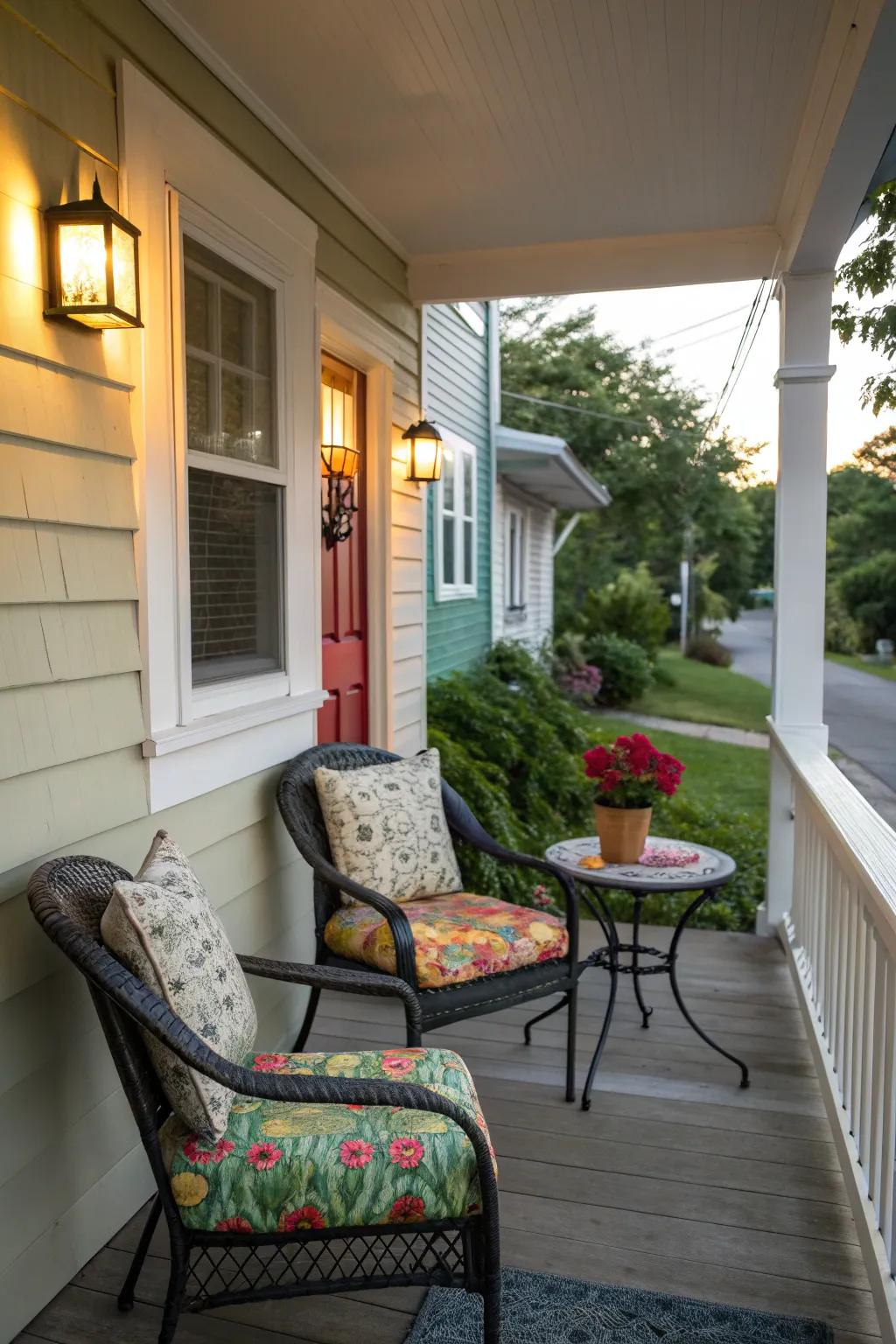 A cozy seating nook perfect for relaxation.
