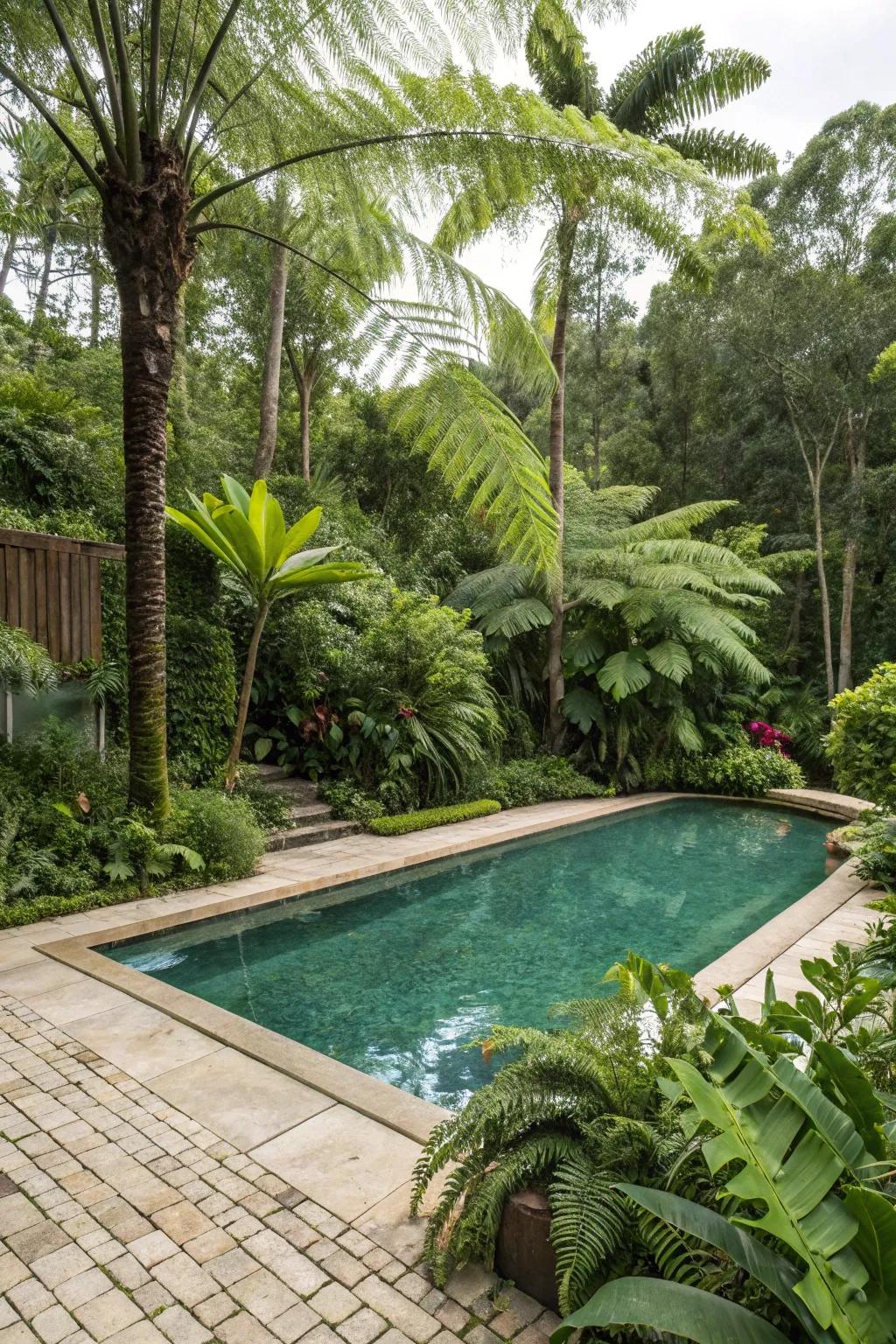 Transform your pool area into a tropical oasis.