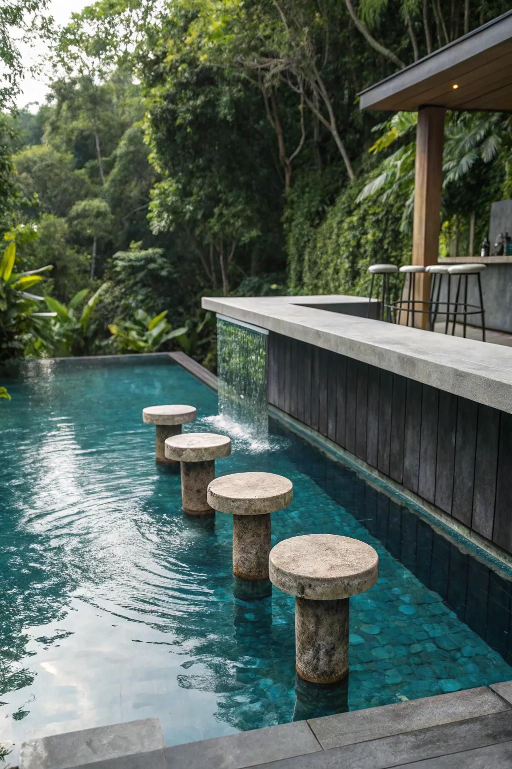 Enjoy a drink while feeling like you're in a tropical resort.