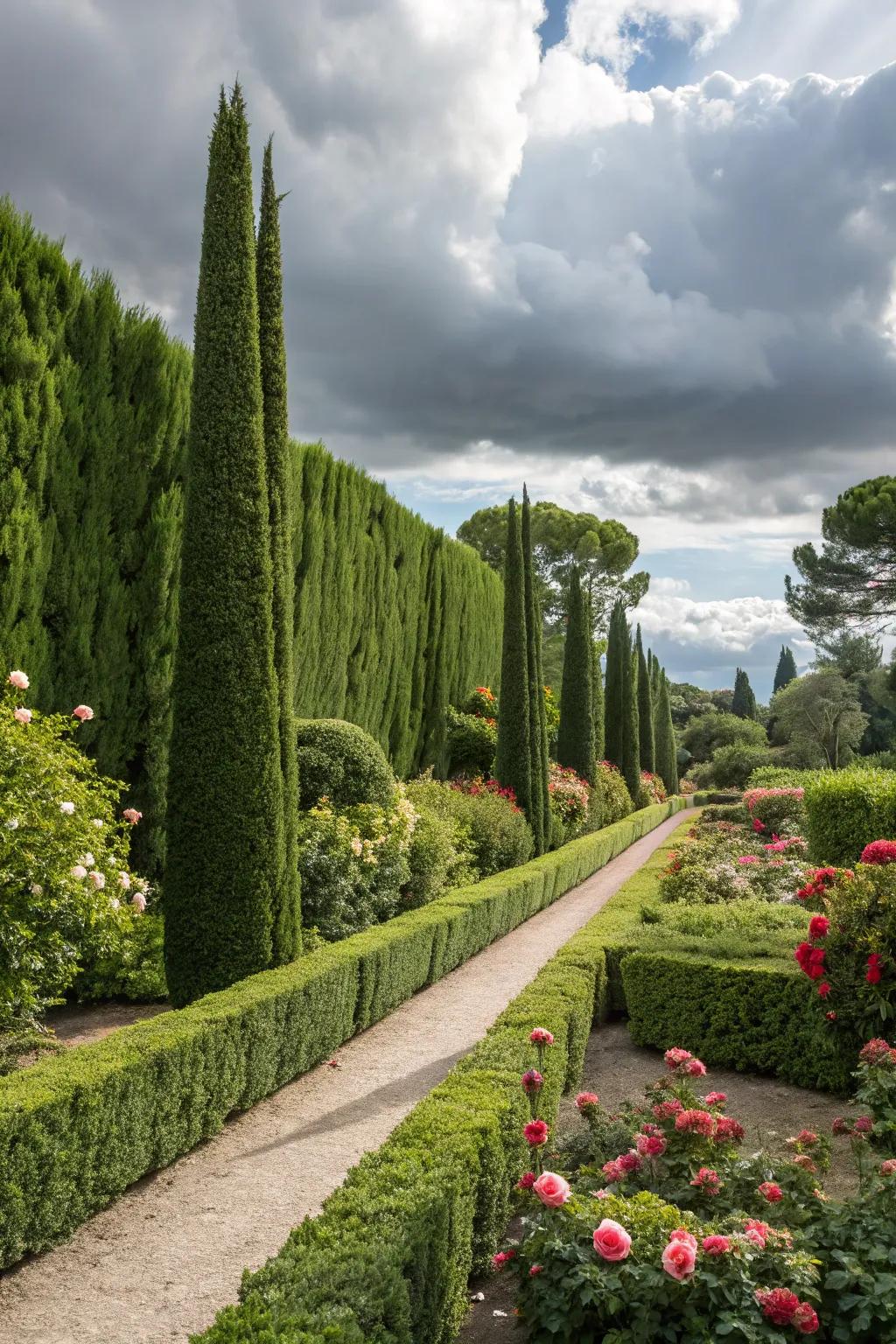 Green hedges offer a natural and beautiful privacy solution.