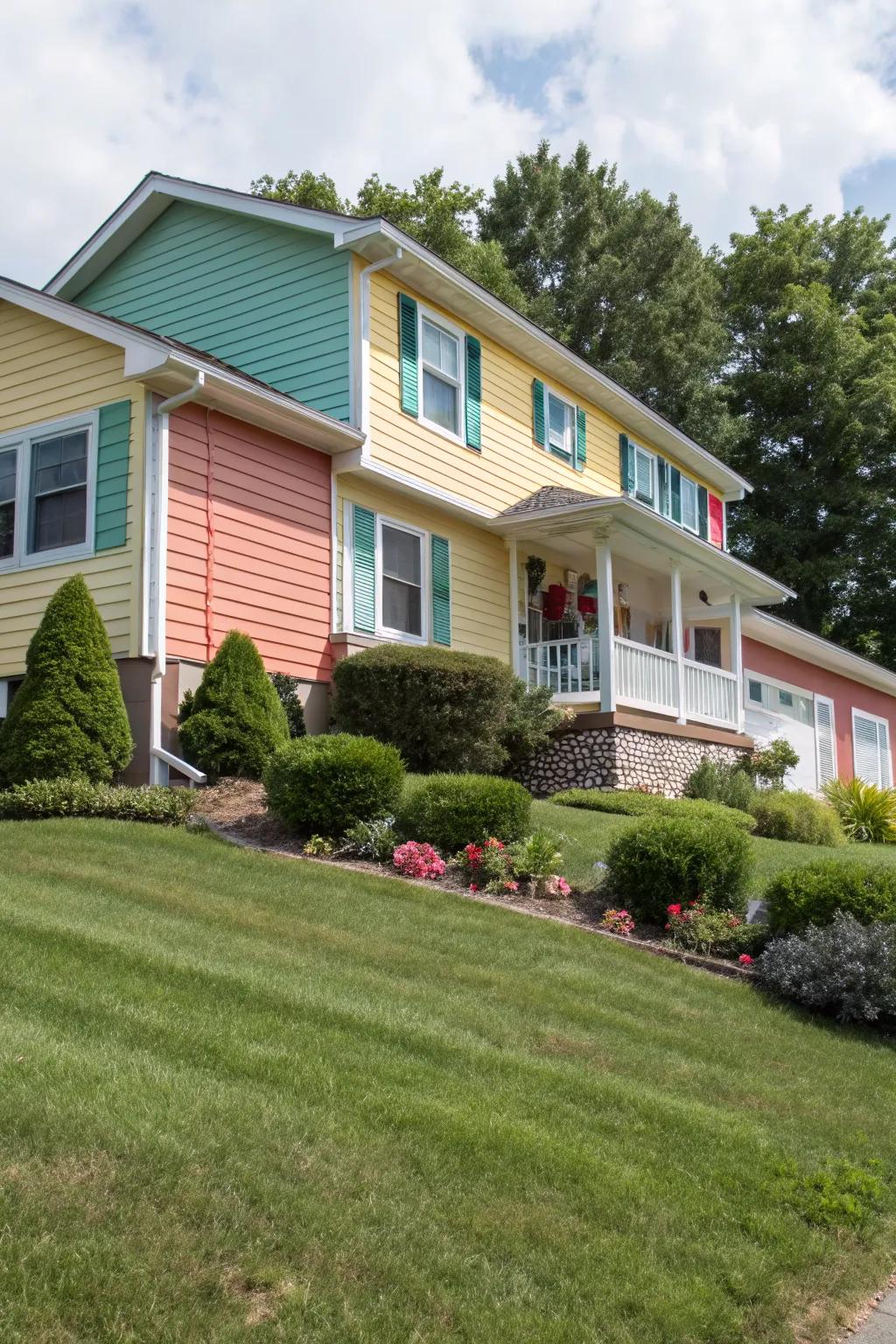 Vinyl siding offers a clean and low-maintenance option for raised ranches.