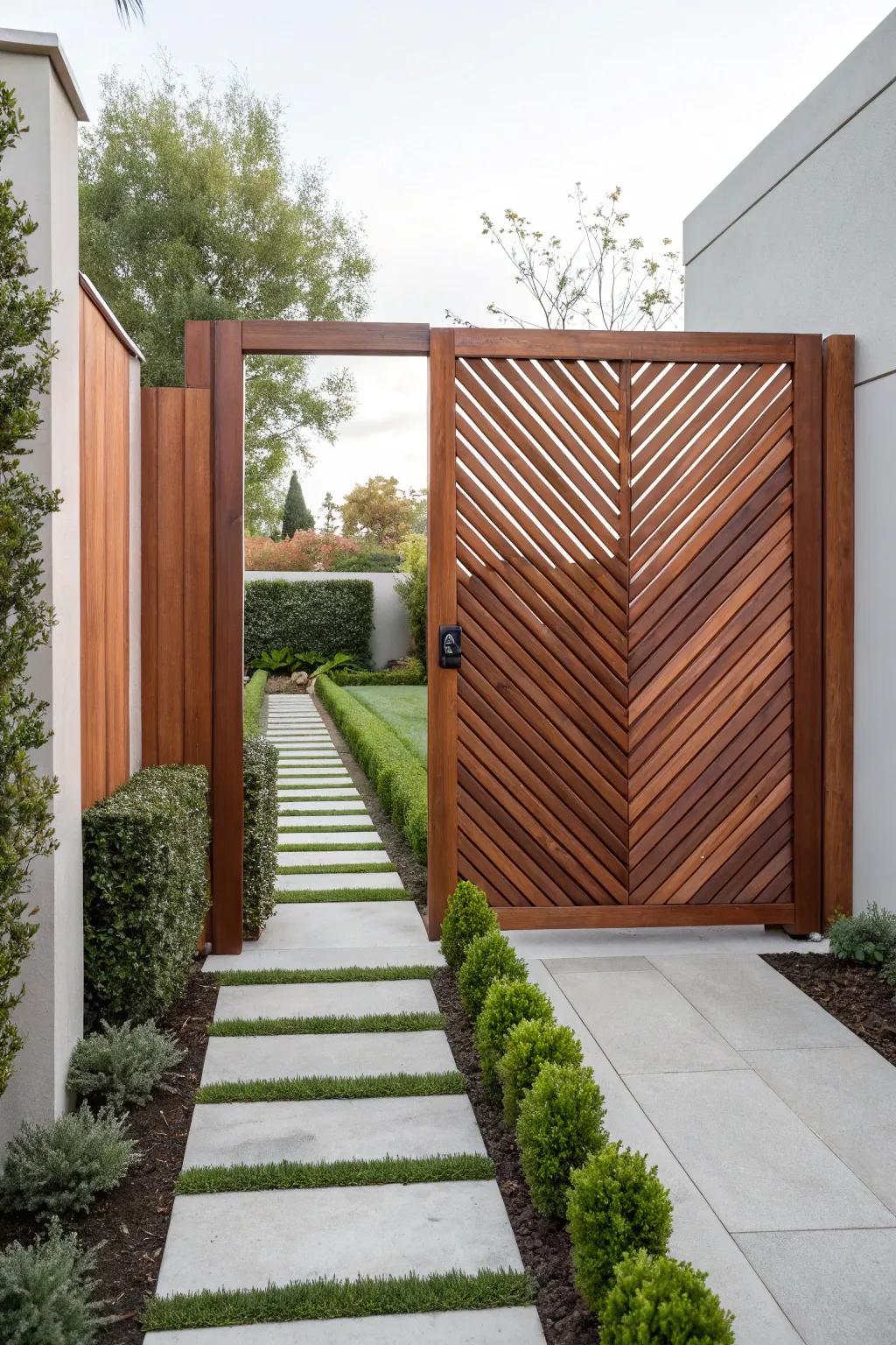 An intricate diagonal pattern for a modern touch.