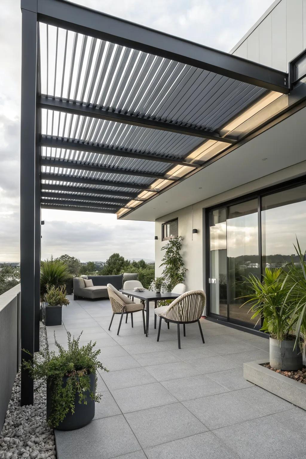 Sleek metal roofing offers a modern, durable solution.