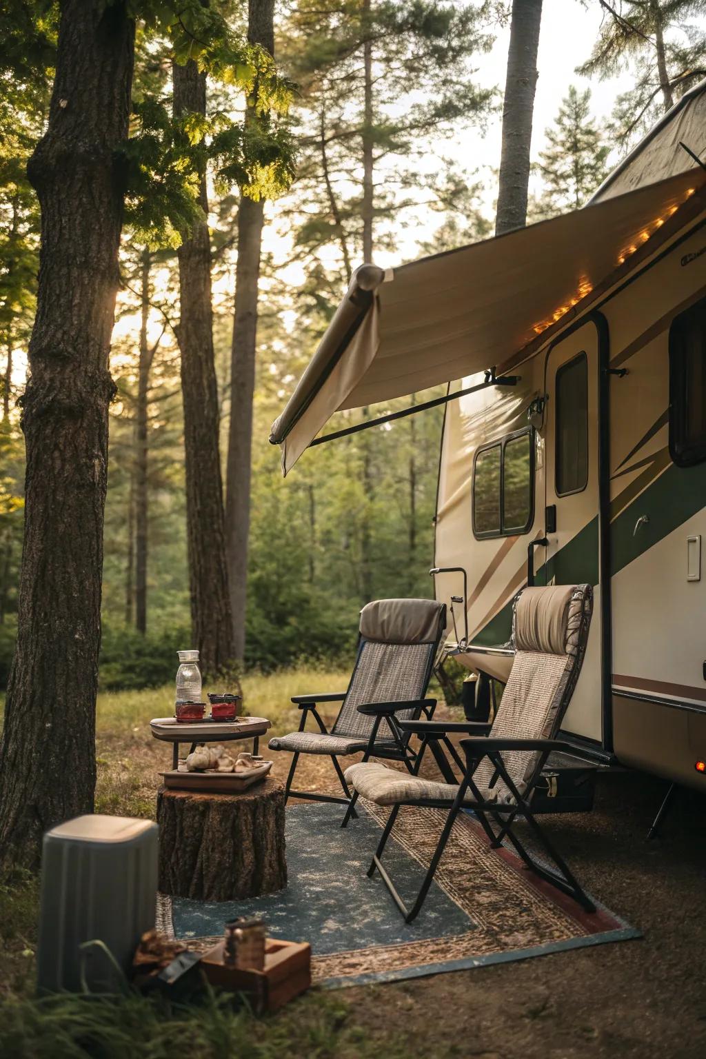 A relaxing lounge area perfect for enjoying nature.