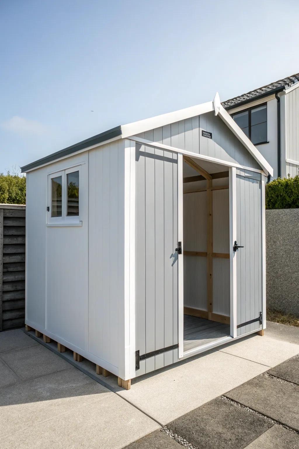 Modern minimalism transforms sheds into chic outdoor features.