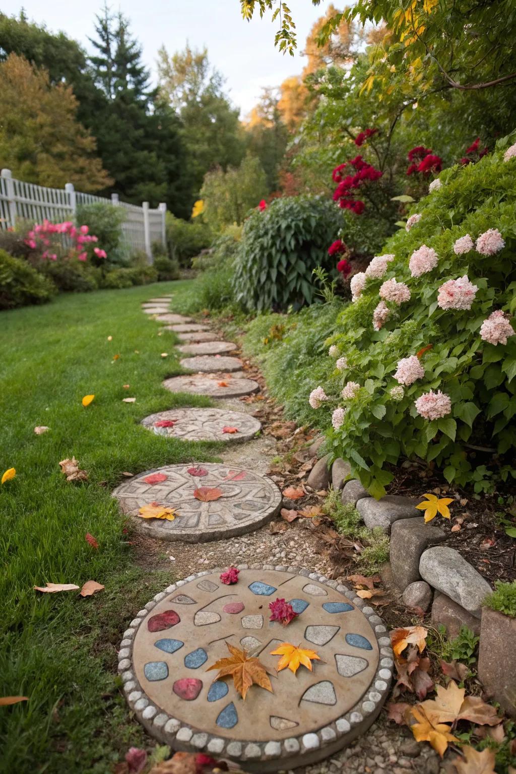 Guide your steps with beautiful DIY pathways.