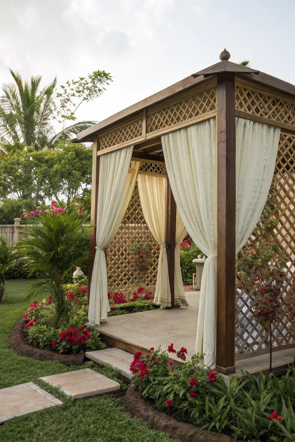 Connect with nature in an open-air cabana.