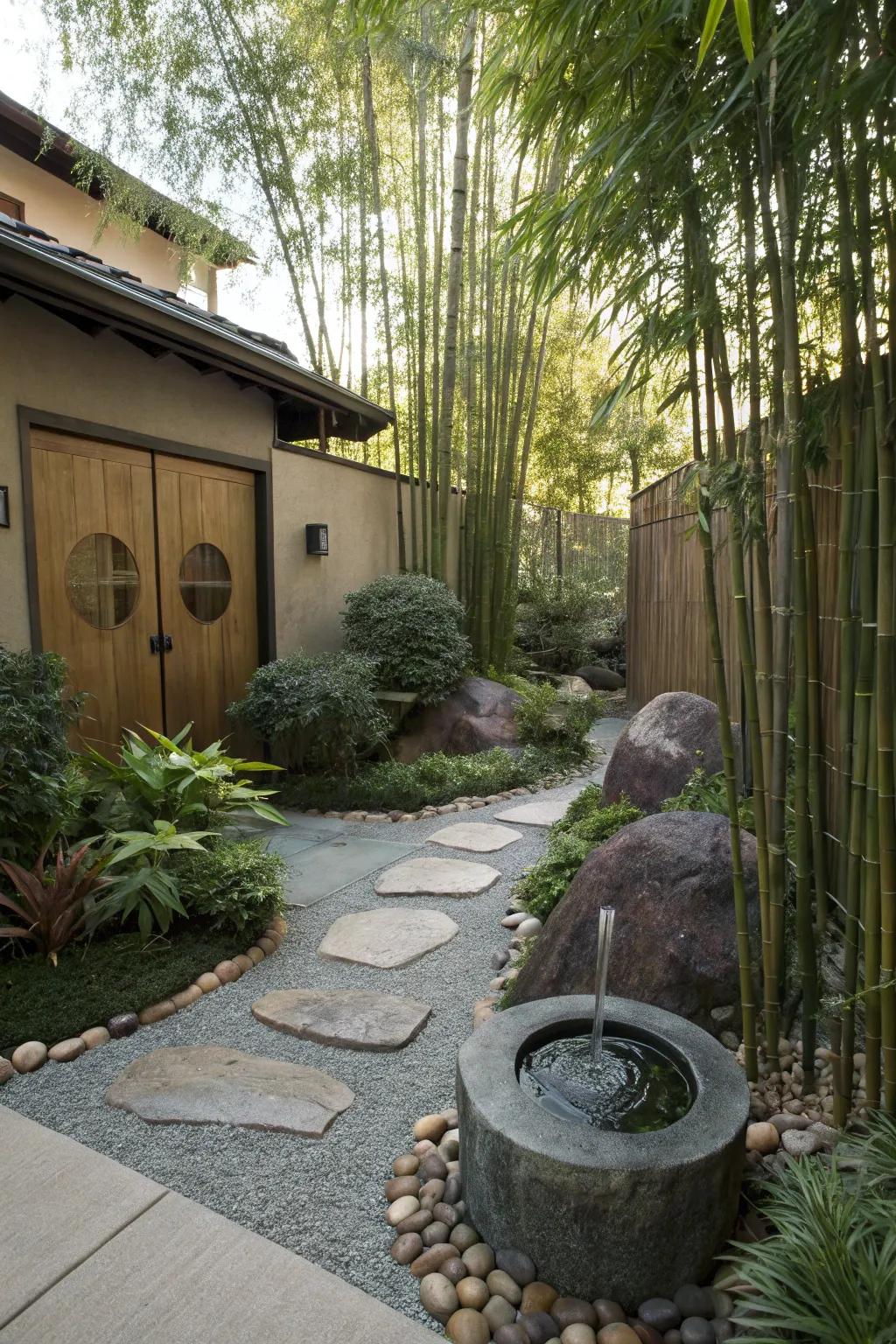 A serene Zen garden retreat for mindfulness.