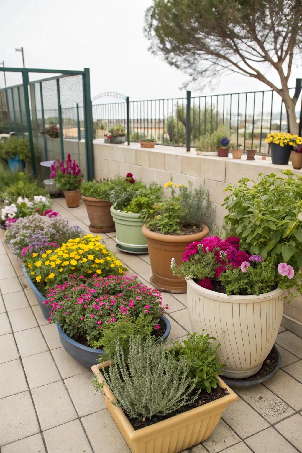 Container gardening provides flexibility and beauty