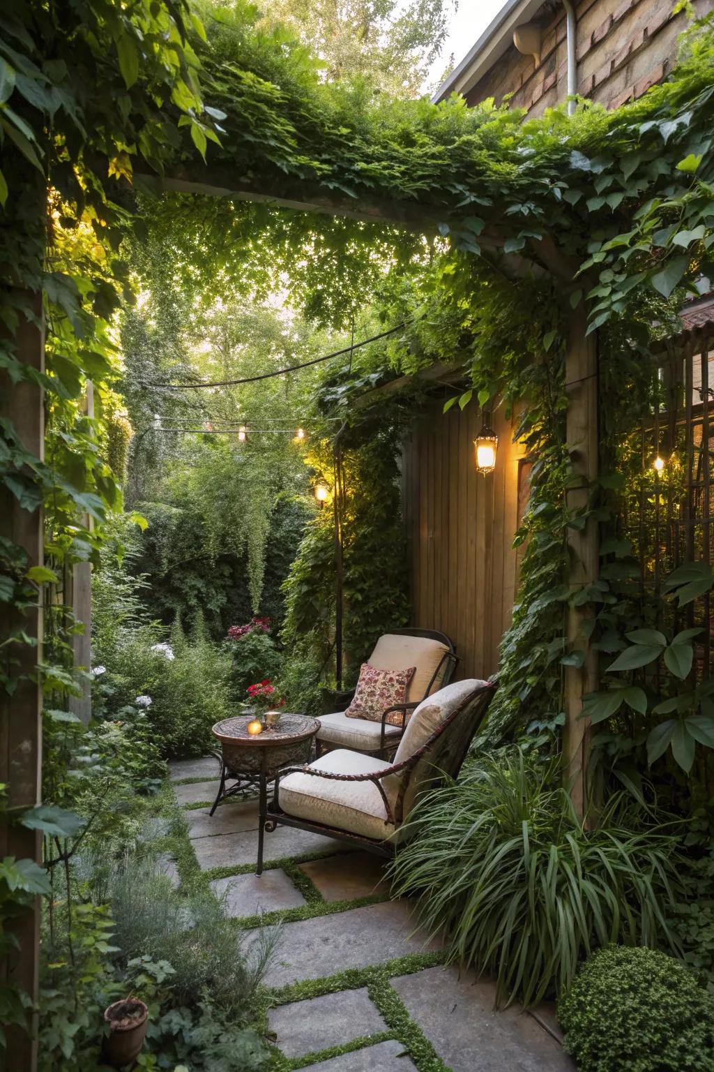 Lush greenery brings tranquility to your garden retreat.