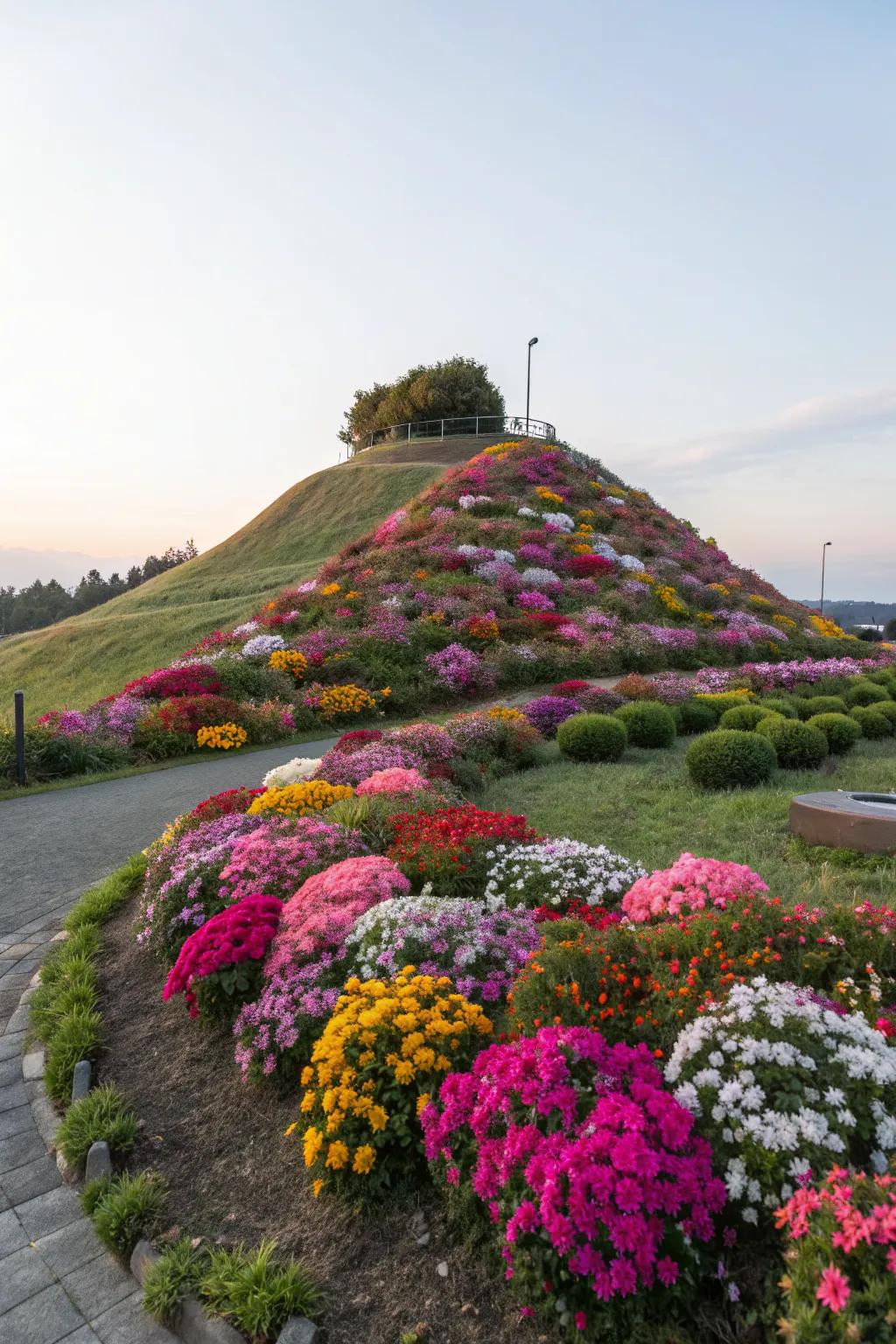 Inject color into your landscape with vibrant flower beds.