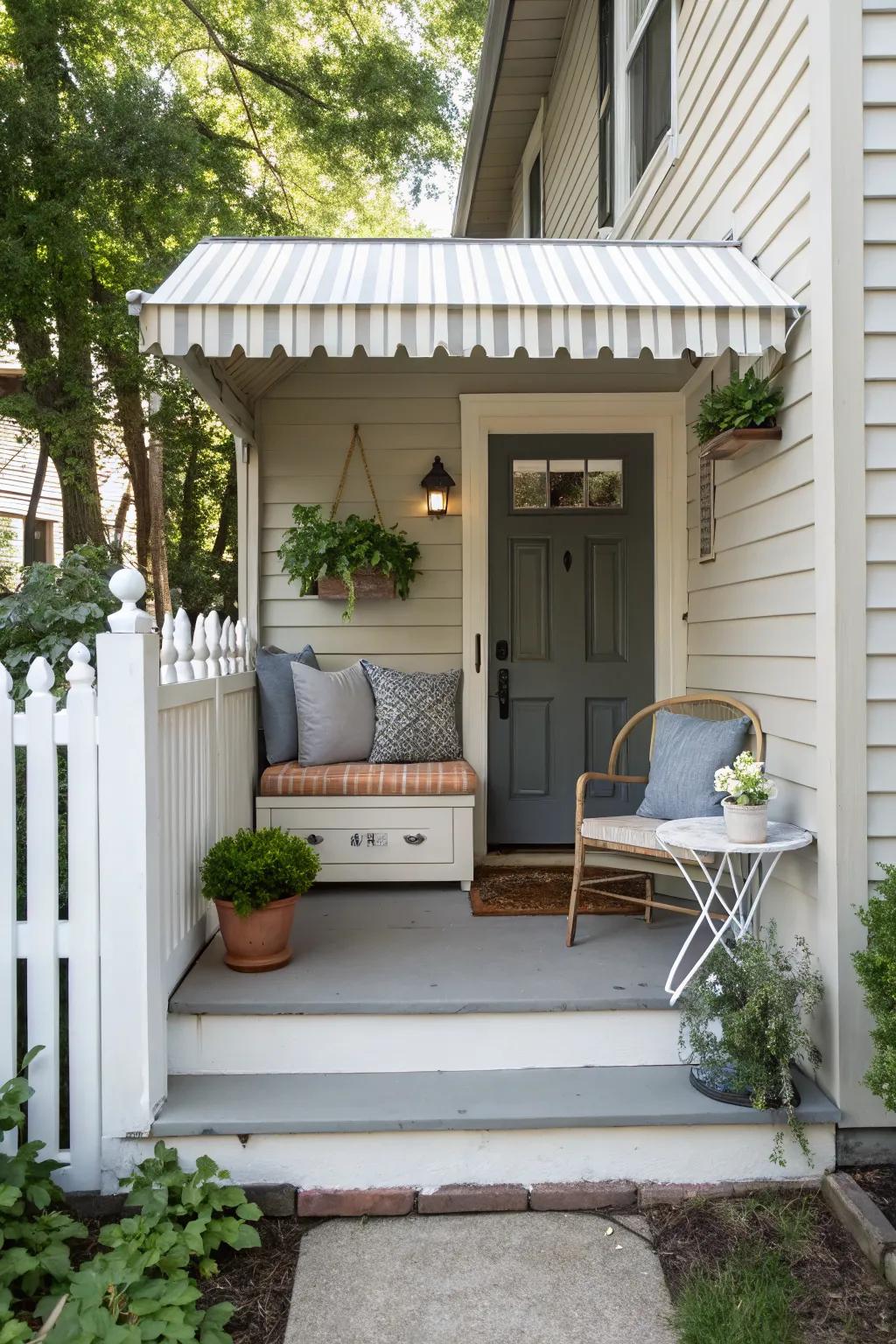 A storage bench offers seating and storage in one.
