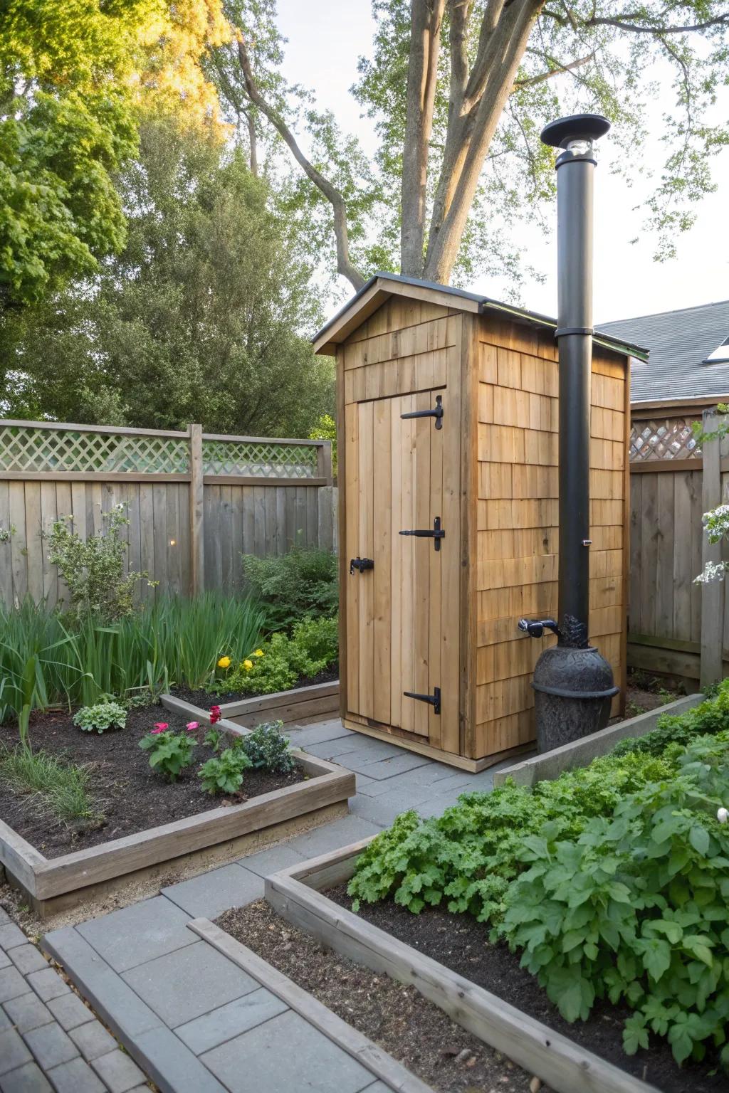 A compact smokehouse perfect for limited spaces.