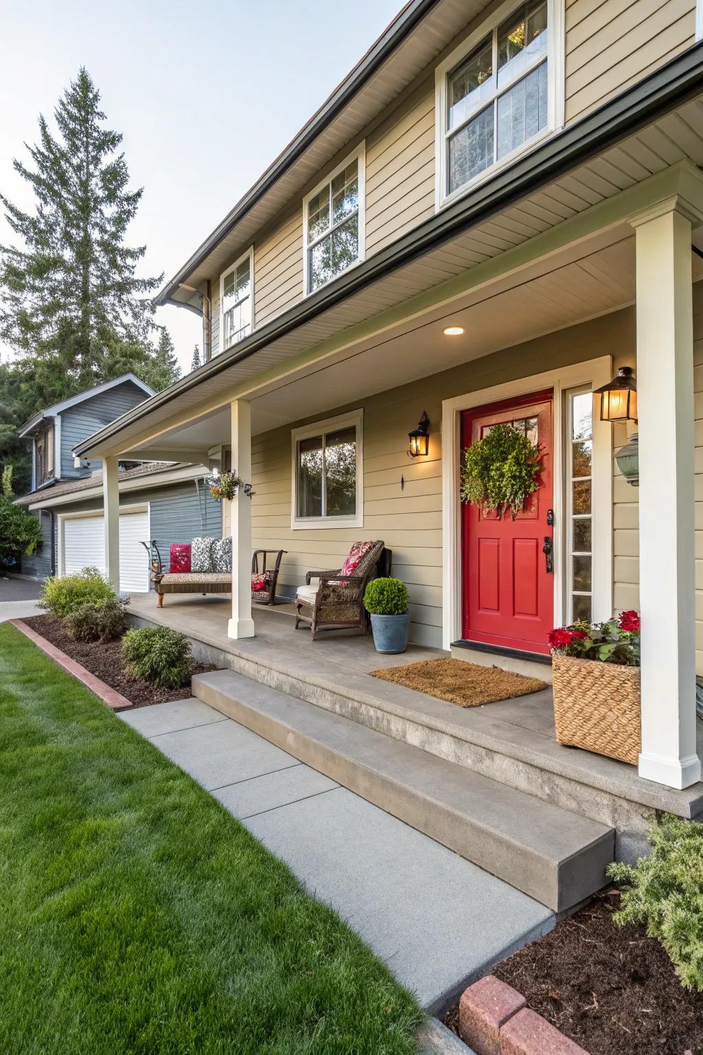 A redesigned entryway can become the focal point of your split-level home.