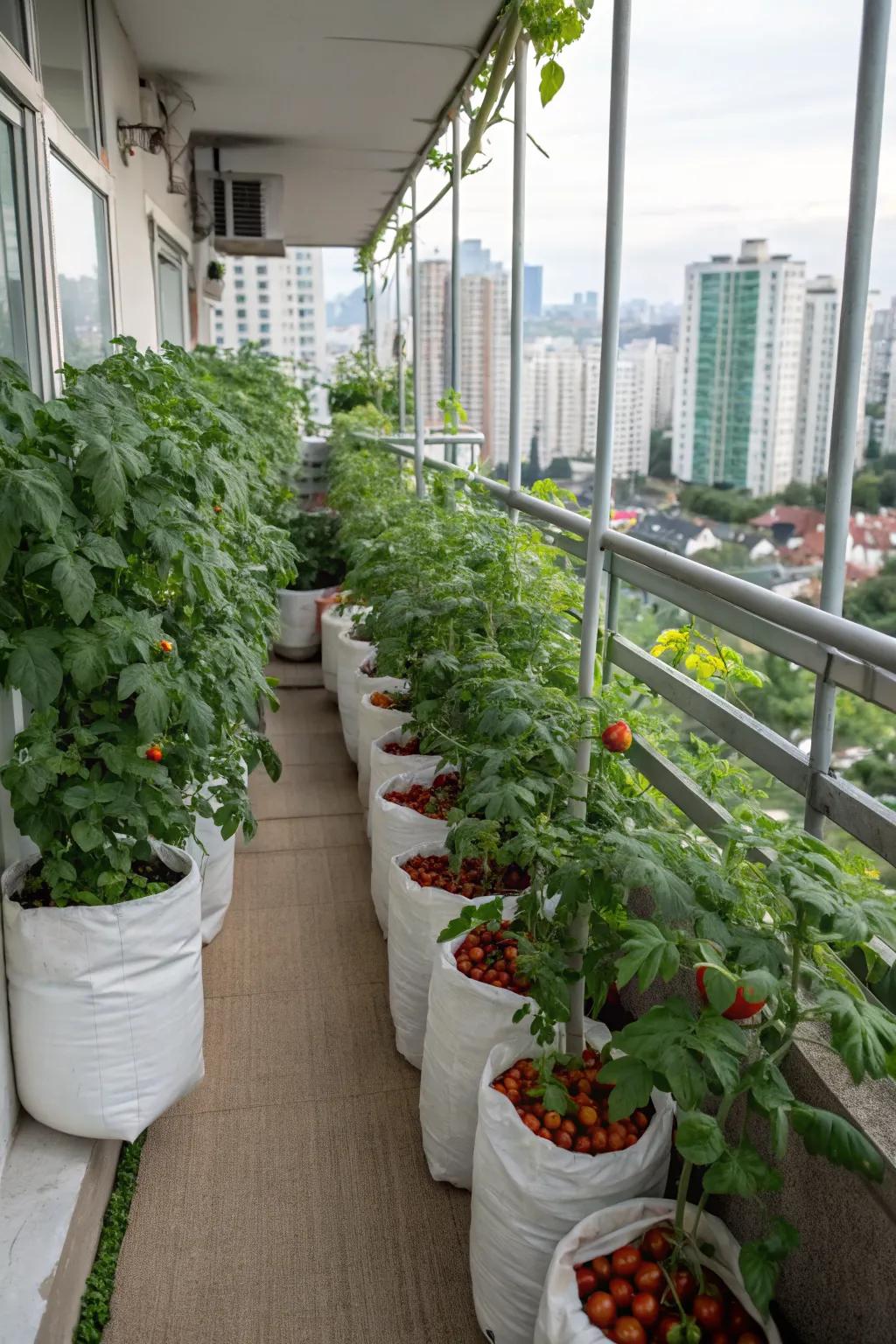 Fabric grow bags offer flexibility and great root aeration.