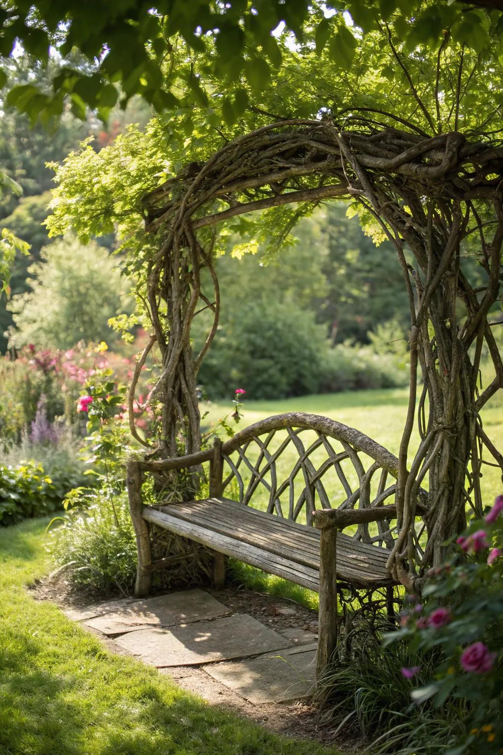 Living furniture combines functionality with natural beauty.