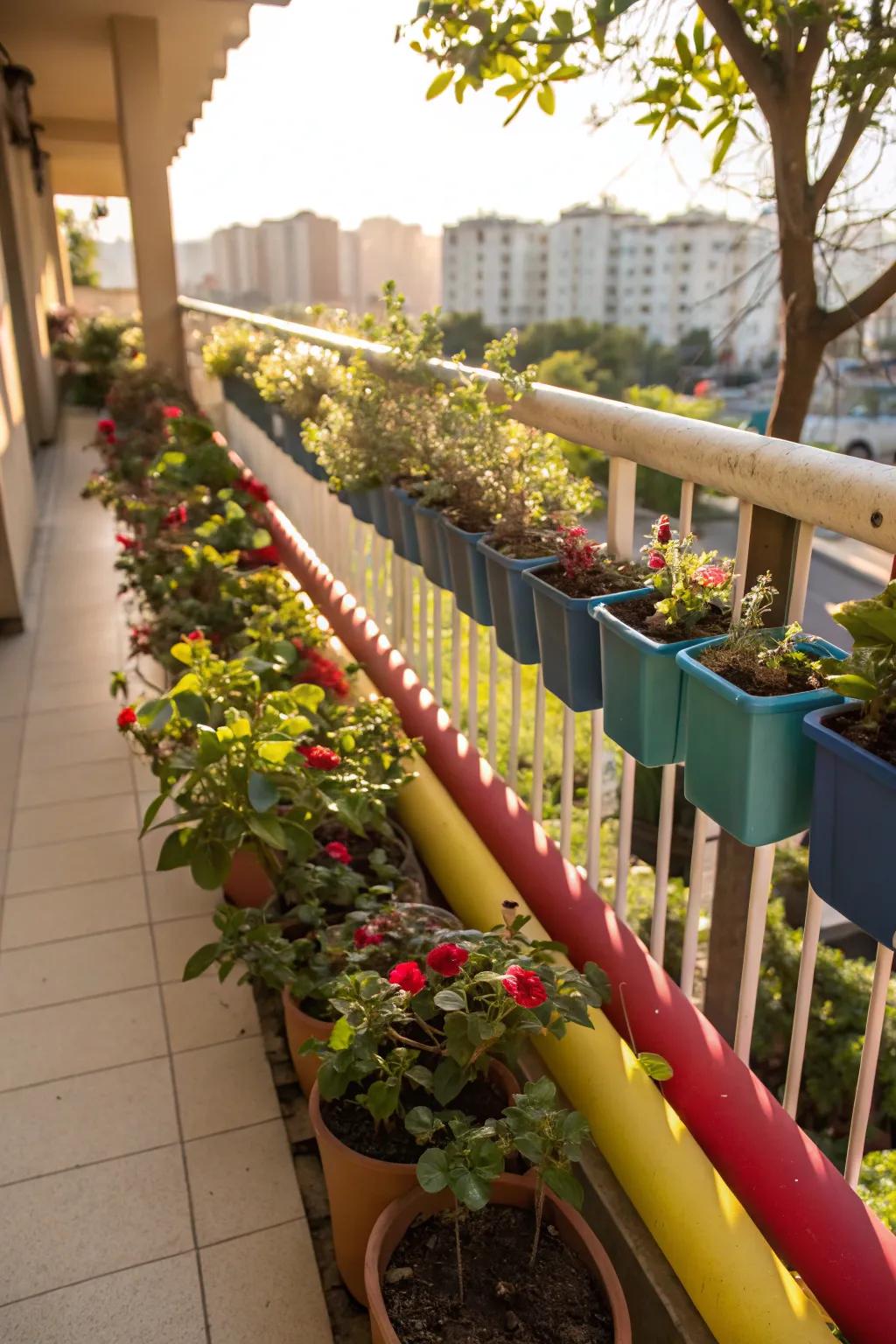 PVC pipe planters offer a playful twist on traditional gardening.