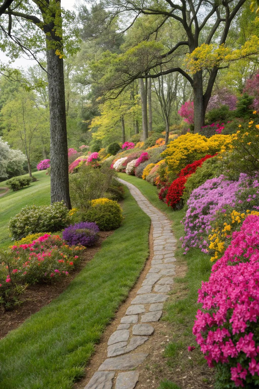 Vibrant flower beds add life and color to any landscape.