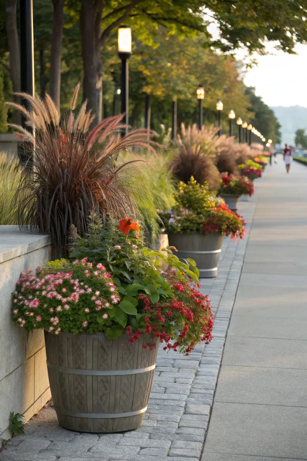 A vibrant mix of plants for dynamic texture.