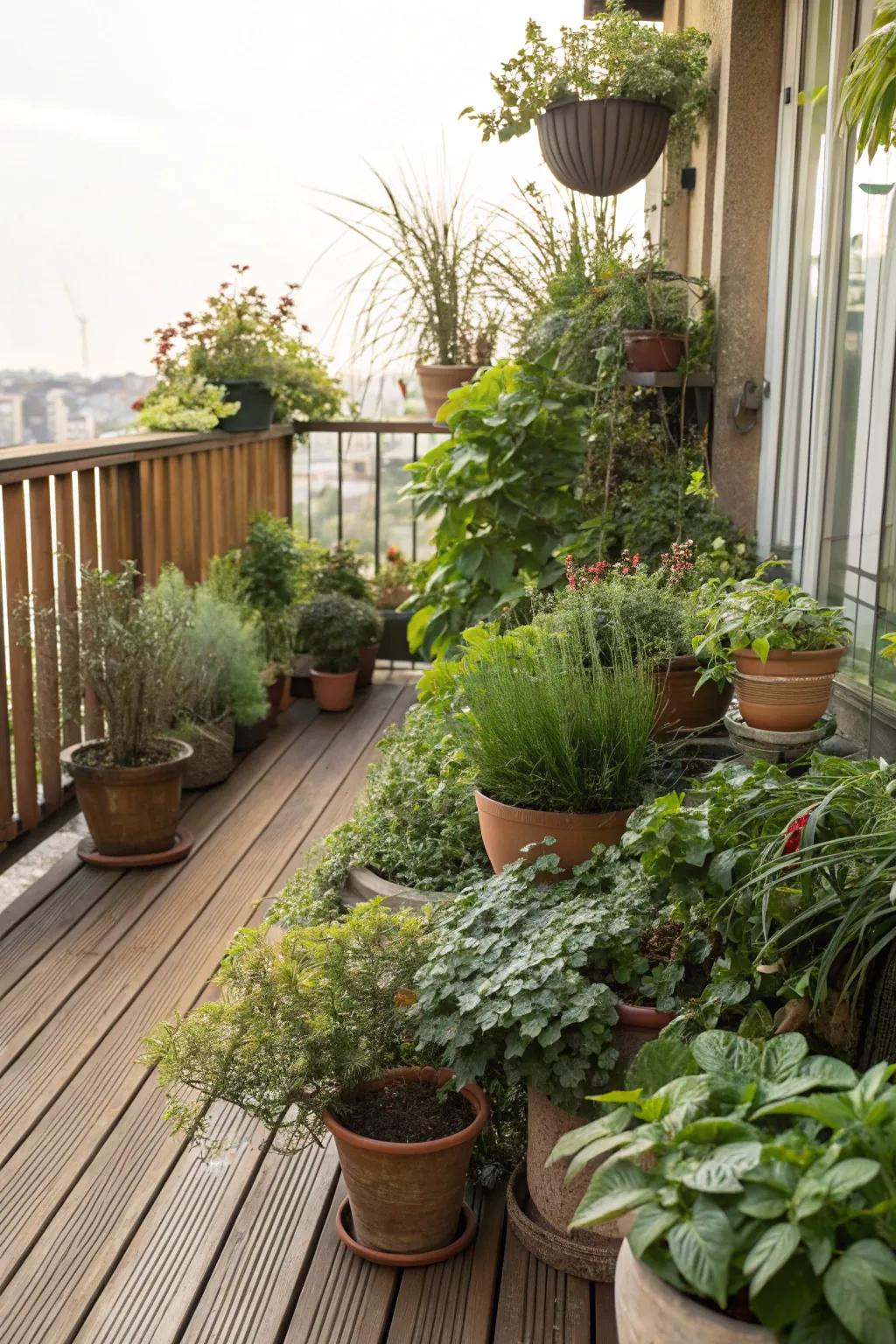 Bring nature to your doorstep with abundant greenery.
