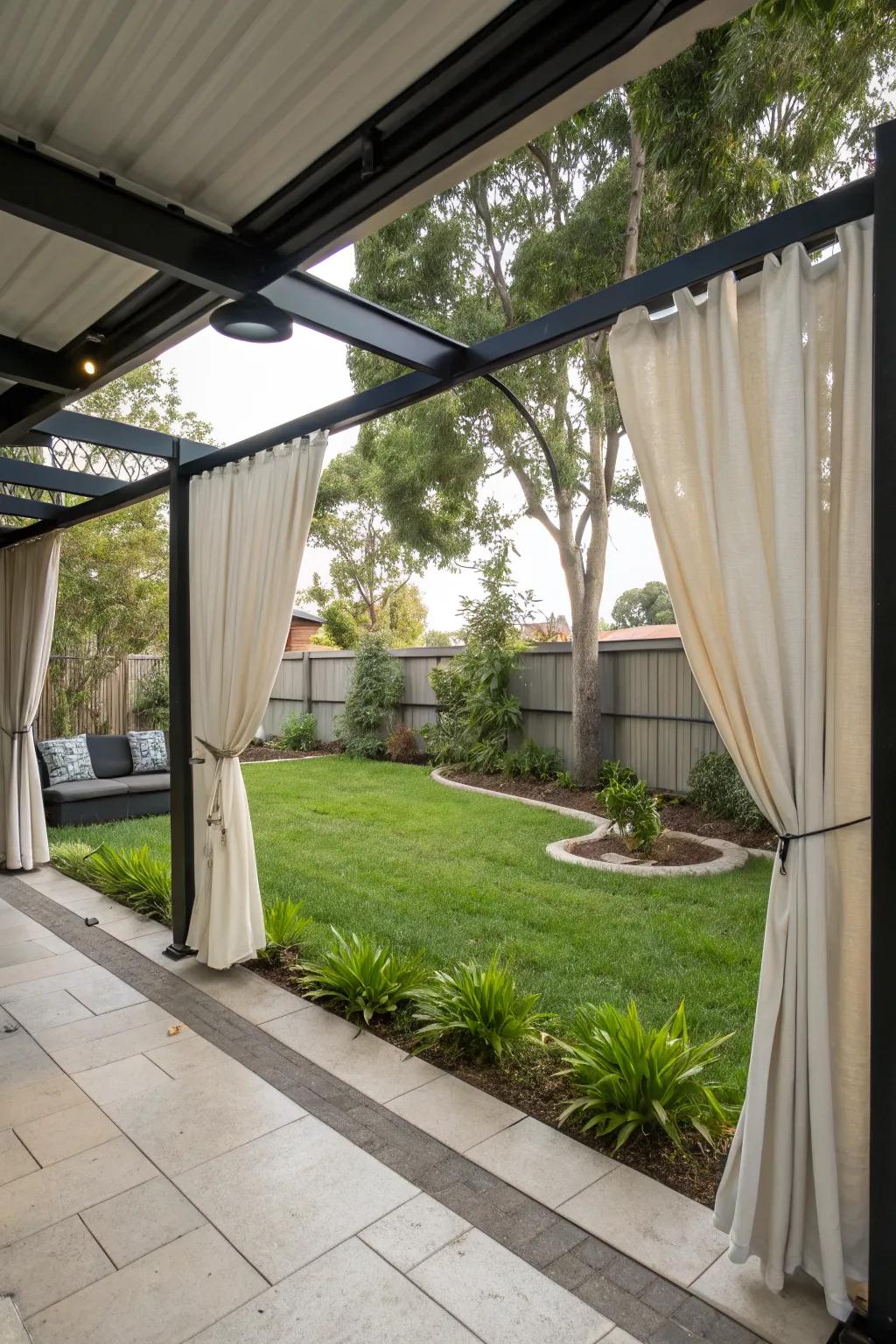 Embrace versatility with adjustable convertible curtains.