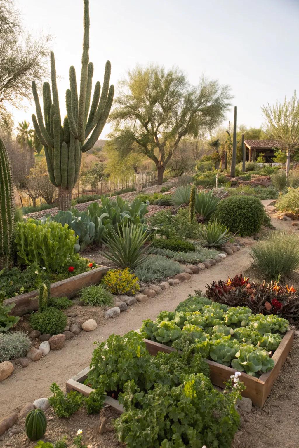 Edible landscapes combine beauty and functionality.