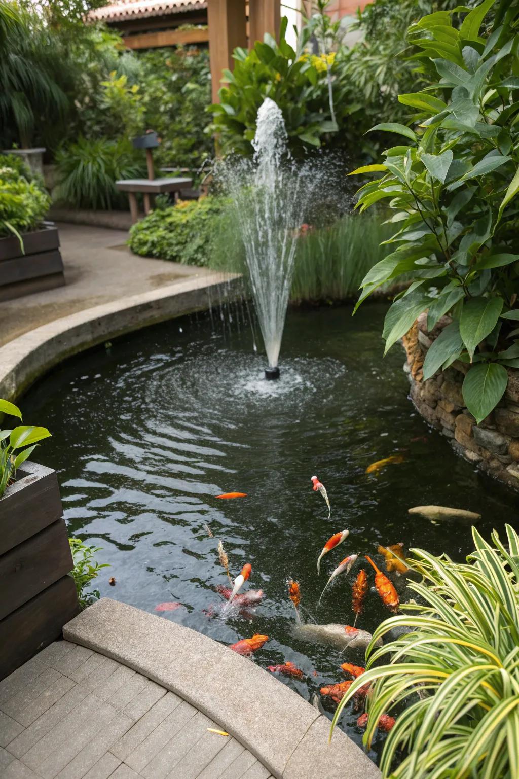 Water fountains bring elegance and dynamic movement to your pond.